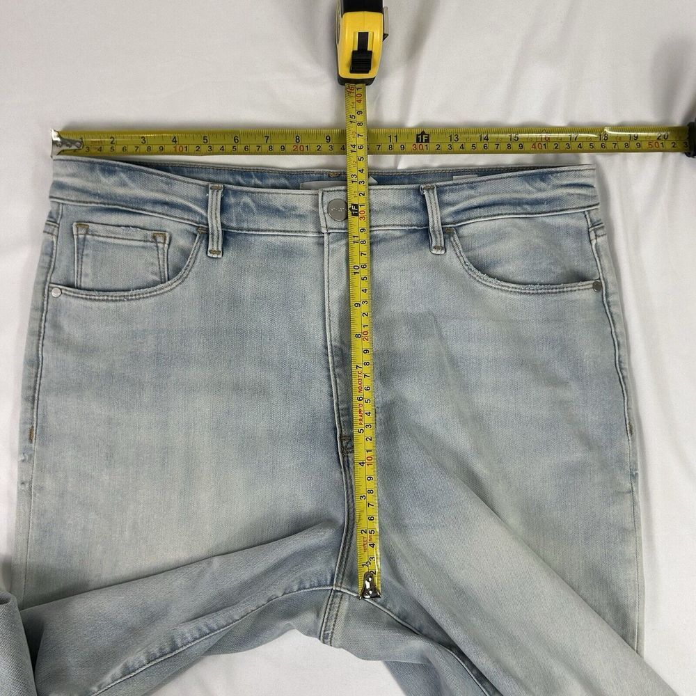 Athleta Sculptek Jeans Size 16 High Rise Straight Light‎ Wash Stretch Everyday - Picture 5 of 12
